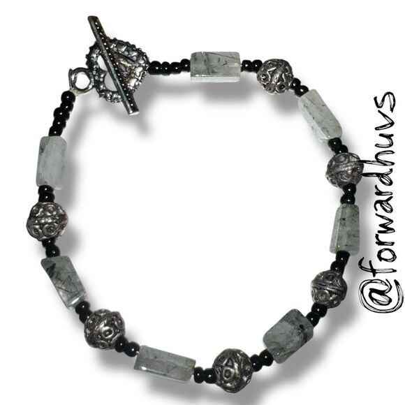 Bundle Sale 3 for $15 | Stone, Seed Bead & Metal Bead Bracelet - Picture 1 of 6